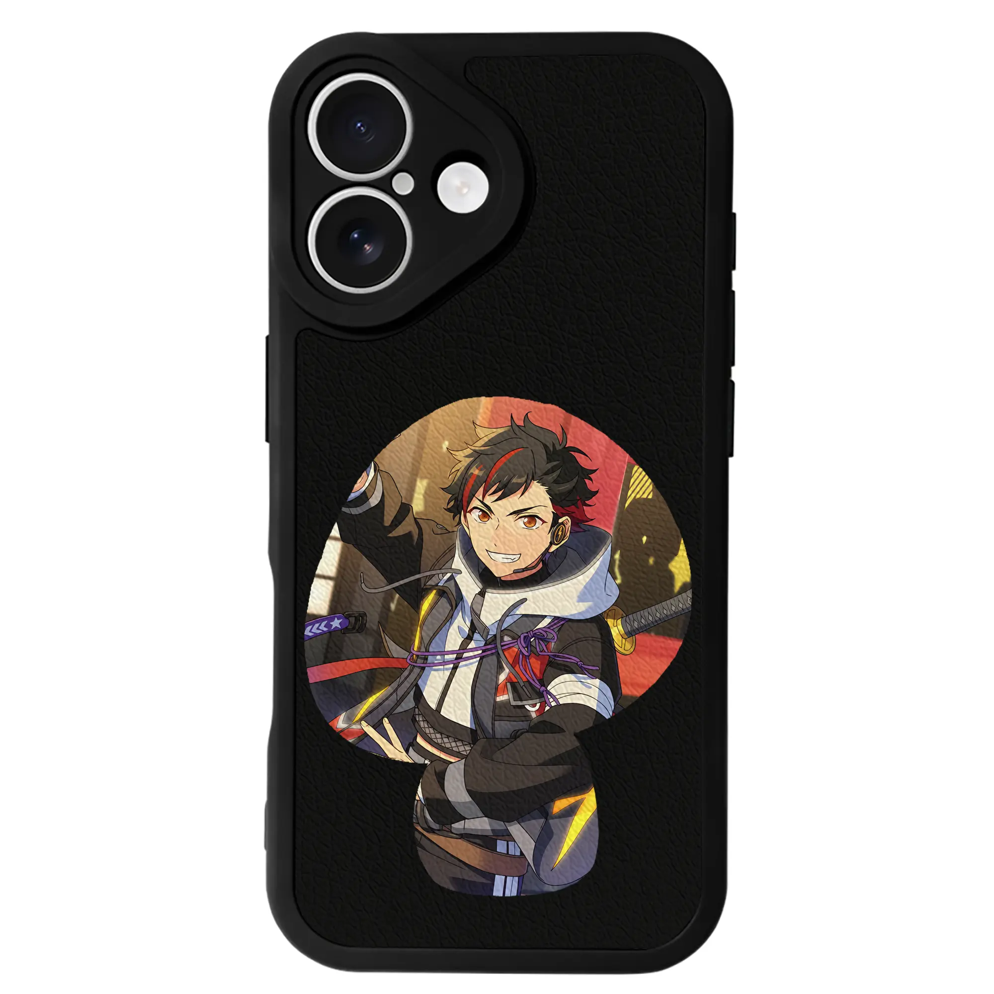 あんさん ぶる グッズ 流星隊 南雲鉄虎 - IPhone 16シリーズ対応 ・ シリコンスマホケース ・ レザー調 ・ 高精度フィット ・ 耐衝撃 ・ ワイヤレス充電対応 ・ 精密カット